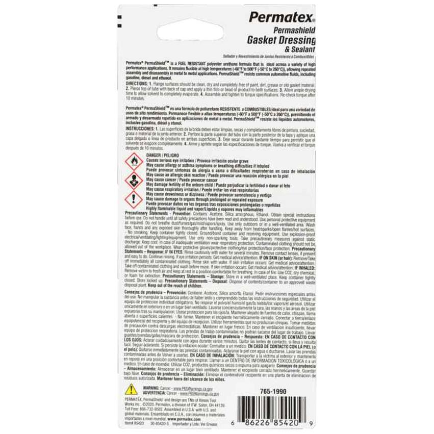 Gasket Dressing and Flange Sealant (Fuel Resistant) (PermaShield) (2oz